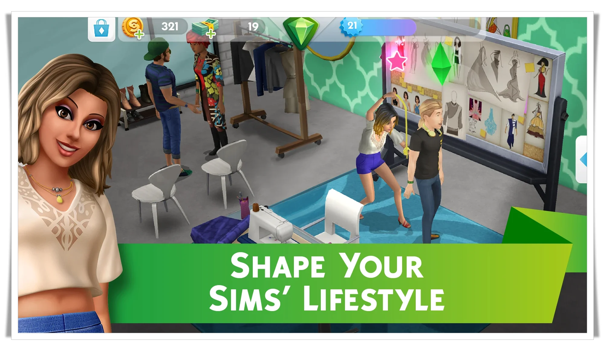 Sims Mobile MOD APK Unlimited Money 42.1.3.150360